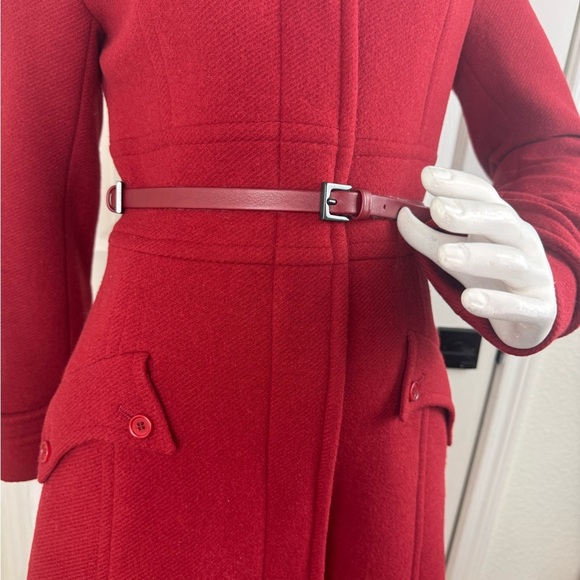 MaxMara Red Wool Coat - Picture 5 of 16